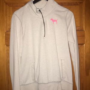 Pink Victoria Secret Quarter Zip